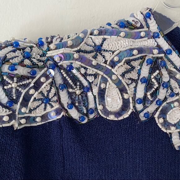 Pat Sandler Wellmore Beaded Peplum Sweater 12 - Picture 6 of 8